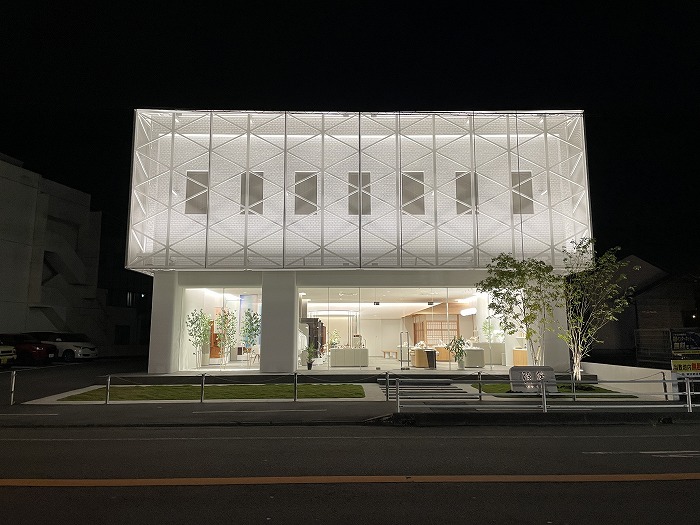 Fukuoka Prefecture Textile Facade (Night Photography)