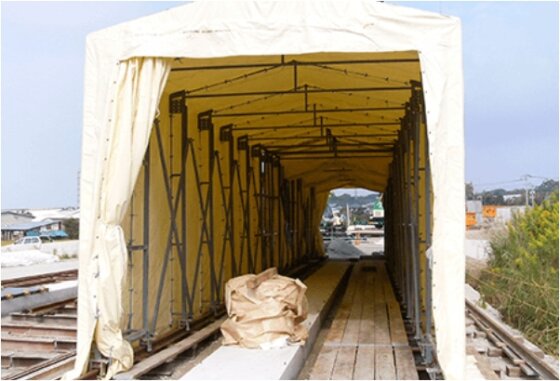 Telescopic Tent Warehouse